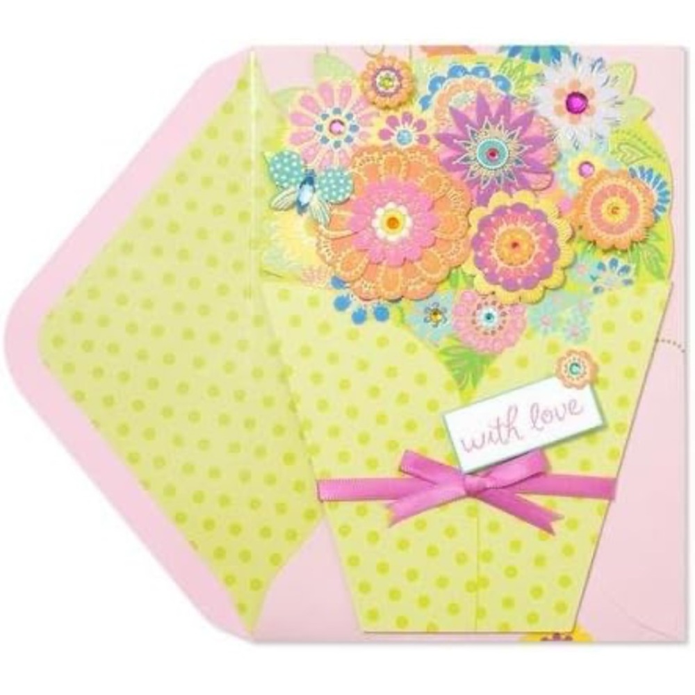 Papyrus Mother’s Day Card | Flower Bouquet Happiness & Good Wishes To You